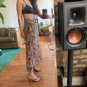 Aritzia Leopard Print Skirt